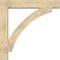 Ekena Millwork Thorton Block Rough Sawn Bracket w/ Offset Brace, Douglas Fir, 8"W x 46"D x 46"H BKT0806X46X46THR05RDF - alternate 2